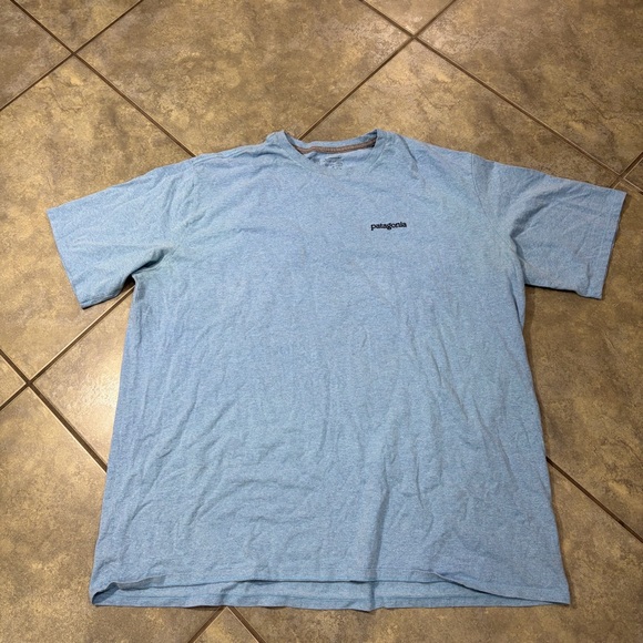 Patagonia Fitz Roy Horizons Responsibili-Tee Size 2XL Mens Blue Outdoor Casual - Picture 3 of 6